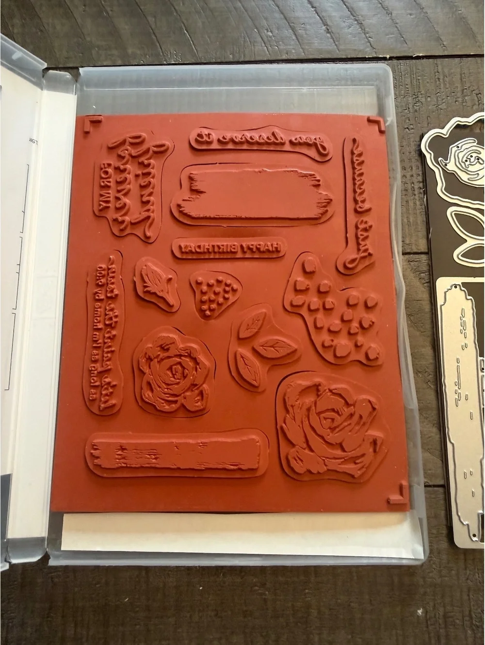 Stampin’ Up Brushed Blooms stamp set with Beautiful Brushstrokes Dies